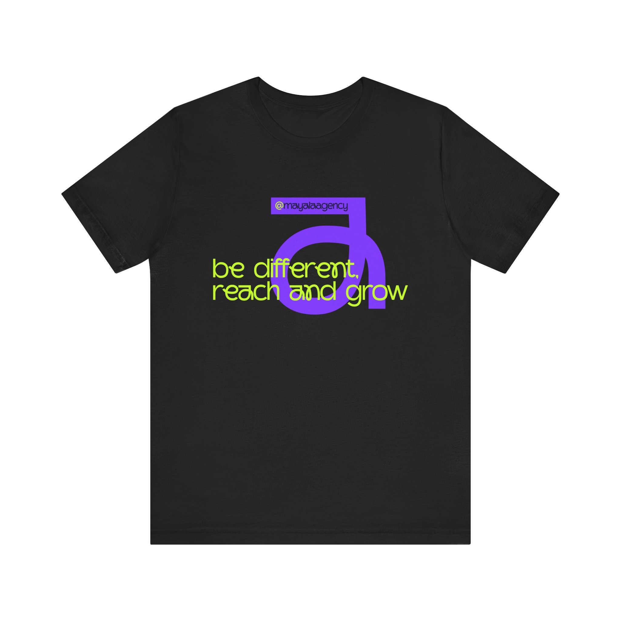 Unisex Short Sleeve Tee – ‘Be Different, Reach and Grow’ Inspirational Tee