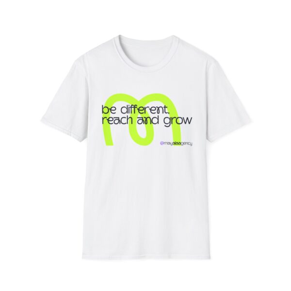Be Different Reach and Grow Unisex Softstyle T-Shirt - Inspirational Graphic Tee